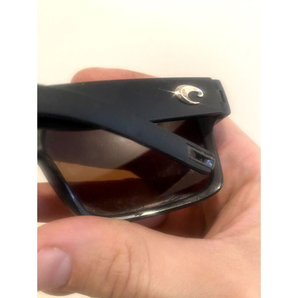 Costa Del Mar Polarized Sunglasses Black Frame Brown Lens Men’s / Unisex - Picture 7 of 7